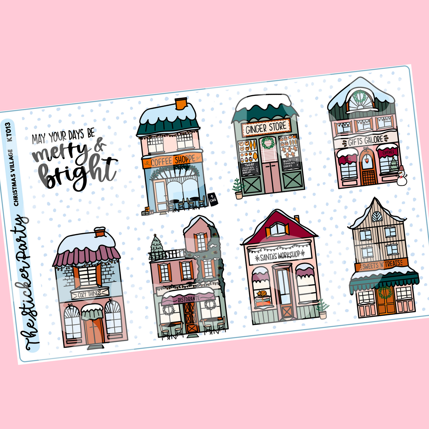 Christmas Village Kit in Standard Vertical Sizing