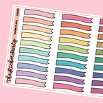 Blank Rainbow Flags Planner Stickers