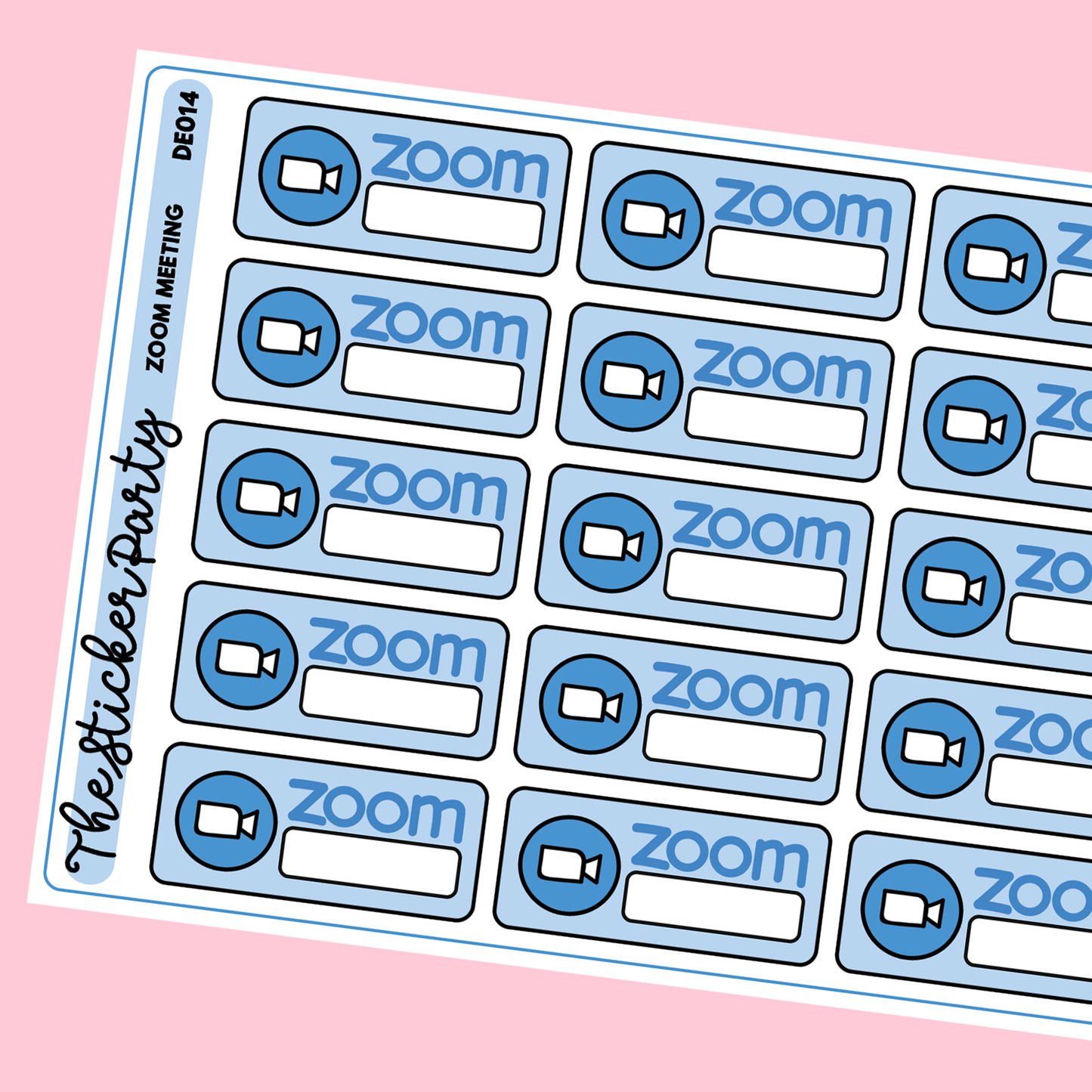 Z*om Virtual Meeting Planner Stickers
