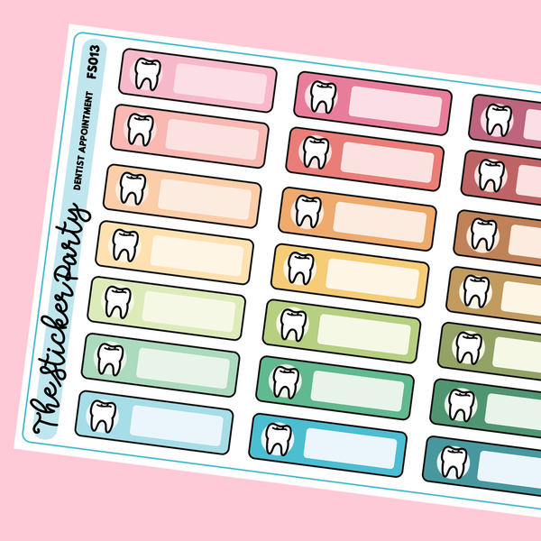 Dentist Appointment Planner Stickers