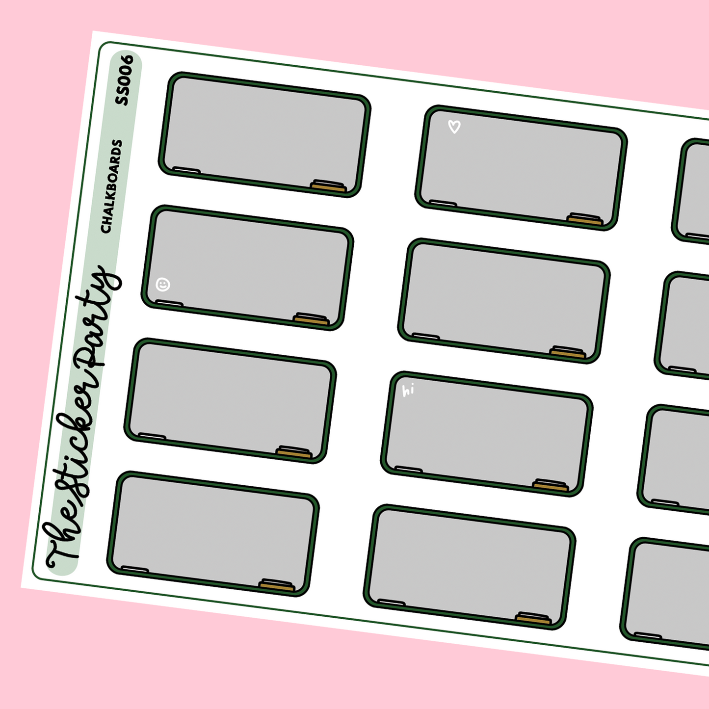 Chalkboard Planner Stickers