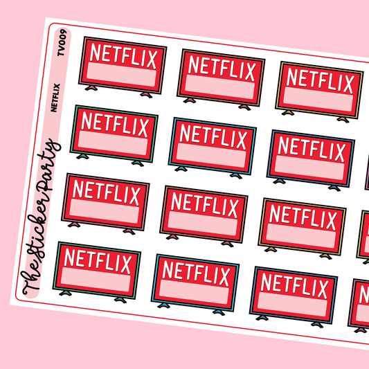 N*tflix Planner Stickers