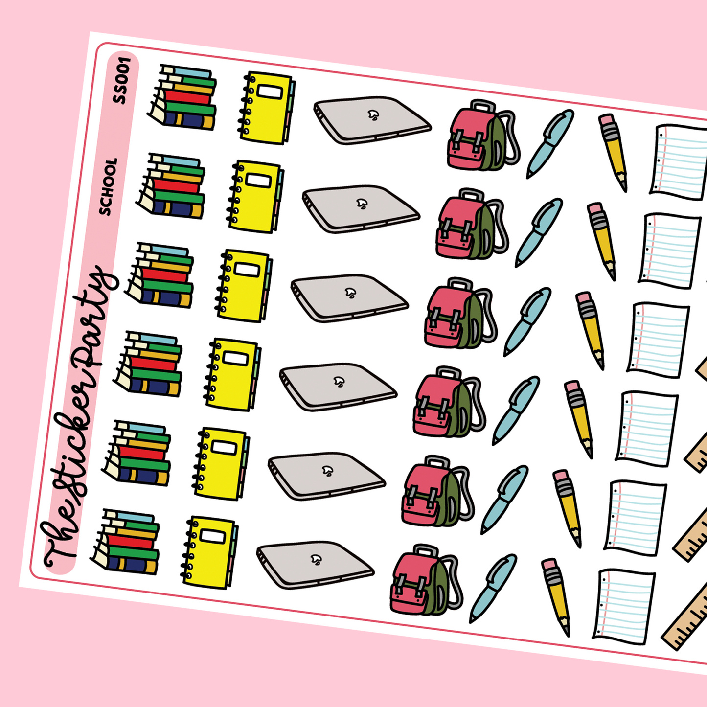 School Planner Stickers Doodle Stickers