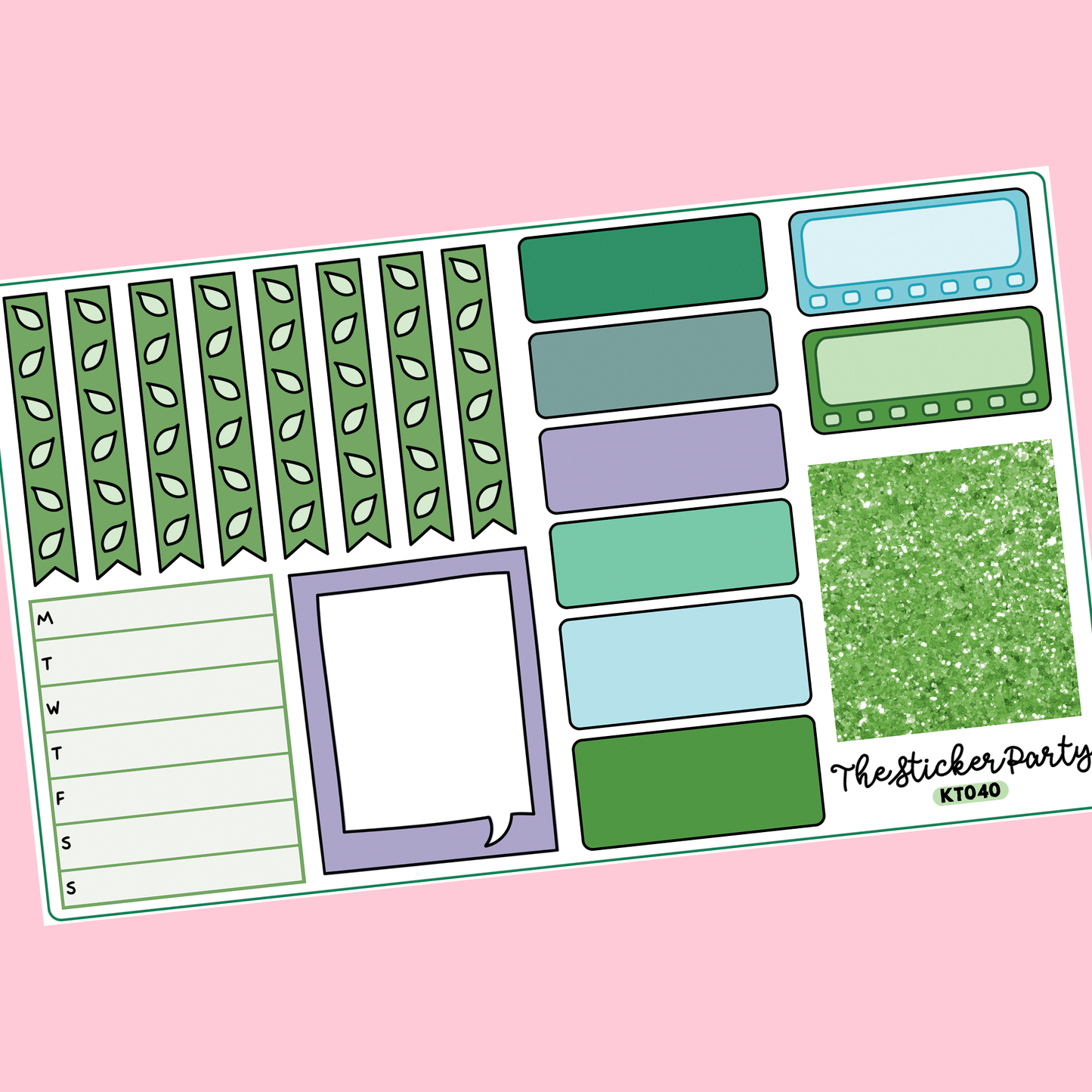 Succulent Weekly Kit in Standard Vertical Sizing
