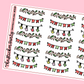 Christmas Garland Planner Stickers