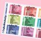 Packing List Planner Stickers