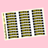 Th*s Is Us TV Show Planner Sticker Kit
