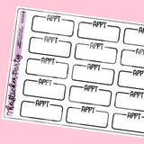 Katie K Plans Collab Appointment Box Planner Stickers