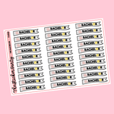 The Bach*lor TV Show Planner Sticker Kit