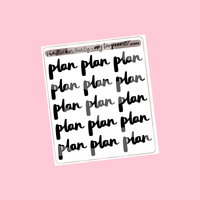 Amy Tangerine Collab "Plan" Planner Stickers
