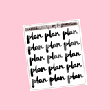 Amy Tangerine Collab "Plan" Planner Stickers
