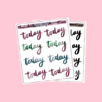 Amy Tangerine Collab "Today" Planner Stickers