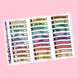 2022 N*tflix Movies Planner Stickers