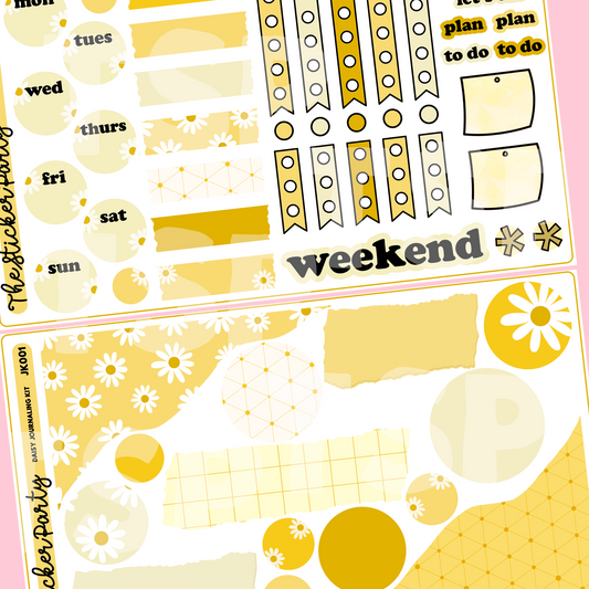 Daisy Journaling Sticker Kit