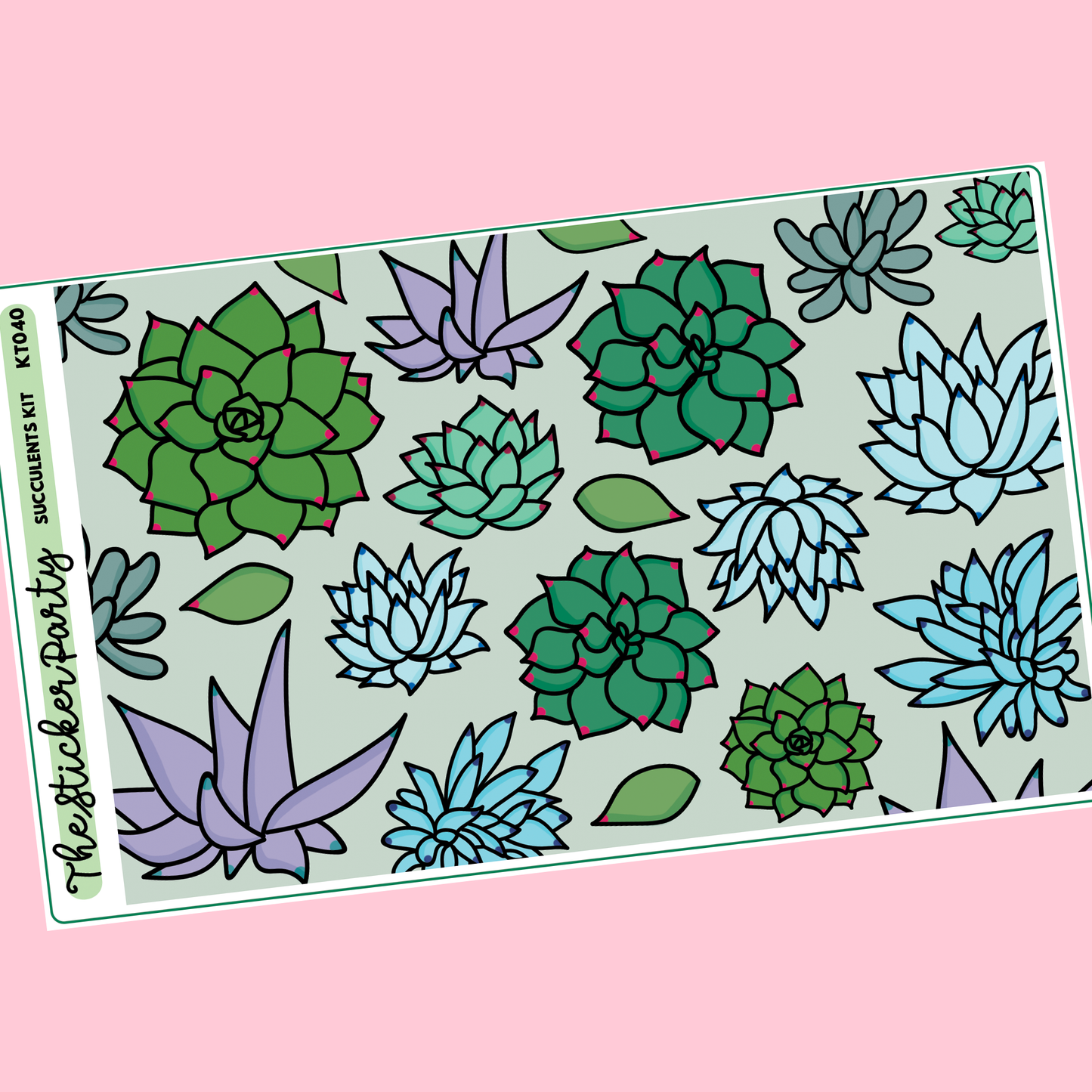 Succulent Weekly Kit in Standard Vertical Sizing