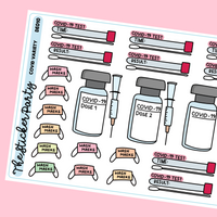 Covid-19 Variety Sheet Covid Planner Stickers