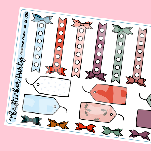 Christmas Village Checklist Planner Stickers