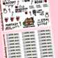 The B*chelorette TV Show Planner Sticker Kit