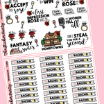 The Bach*lor TV Show Planner Sticker Kit