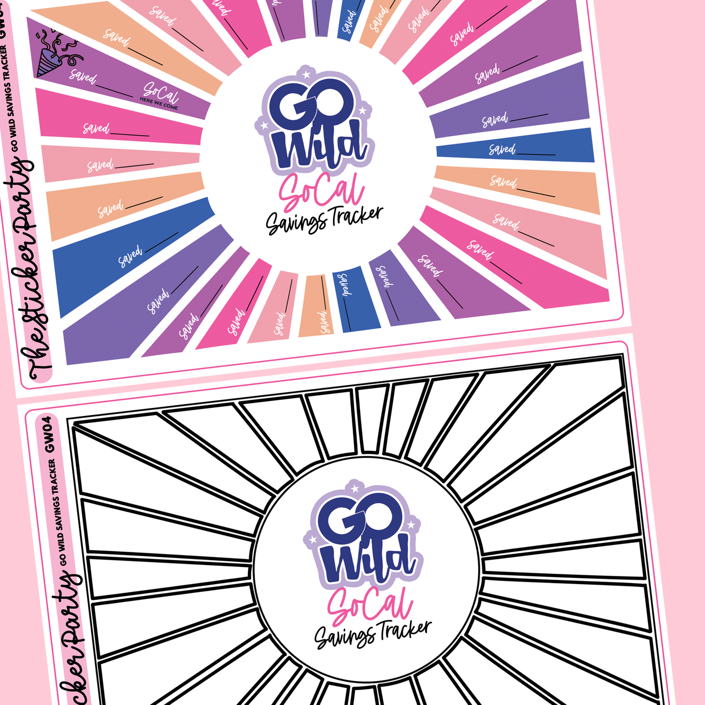 Go Wild 2022 Savings Tracker Sticker Kit | Go Wild 2022 Planaheim GW 2022