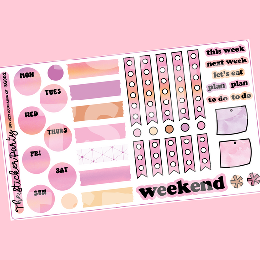 SGS 2022 Journaling Kit Sticker Sheet | SugaryGalShop Conference 2022 Orlando