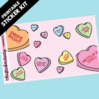 PRINTABLE Valentine's Day Kit in Standard Vertical Sizing