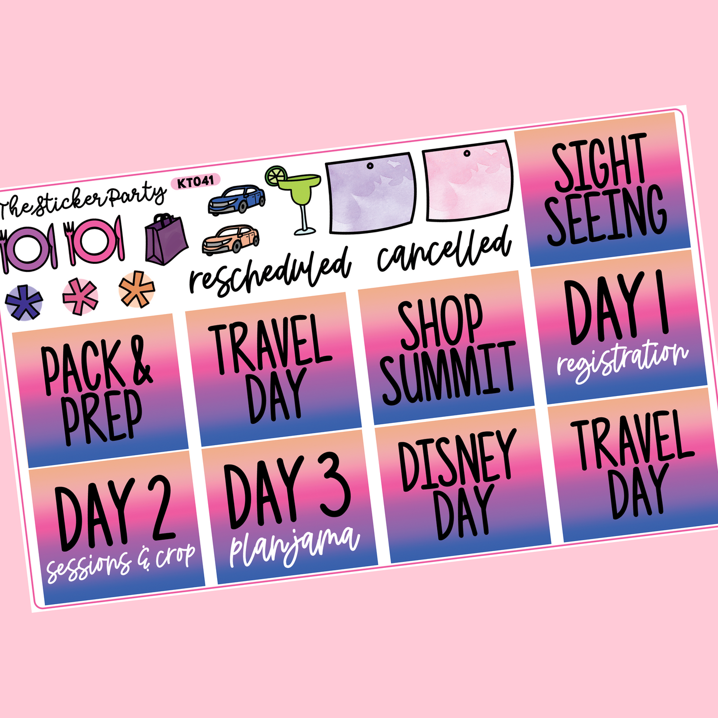Go Wild 2022 B6 TN Mini Sticker Kit | Lights Planner Action Collab | Go Wild 2022 Planaheim GW 2022