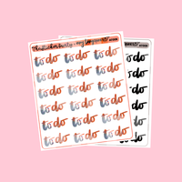 Amy Tangerine Collab "To Do" Planner Stickers