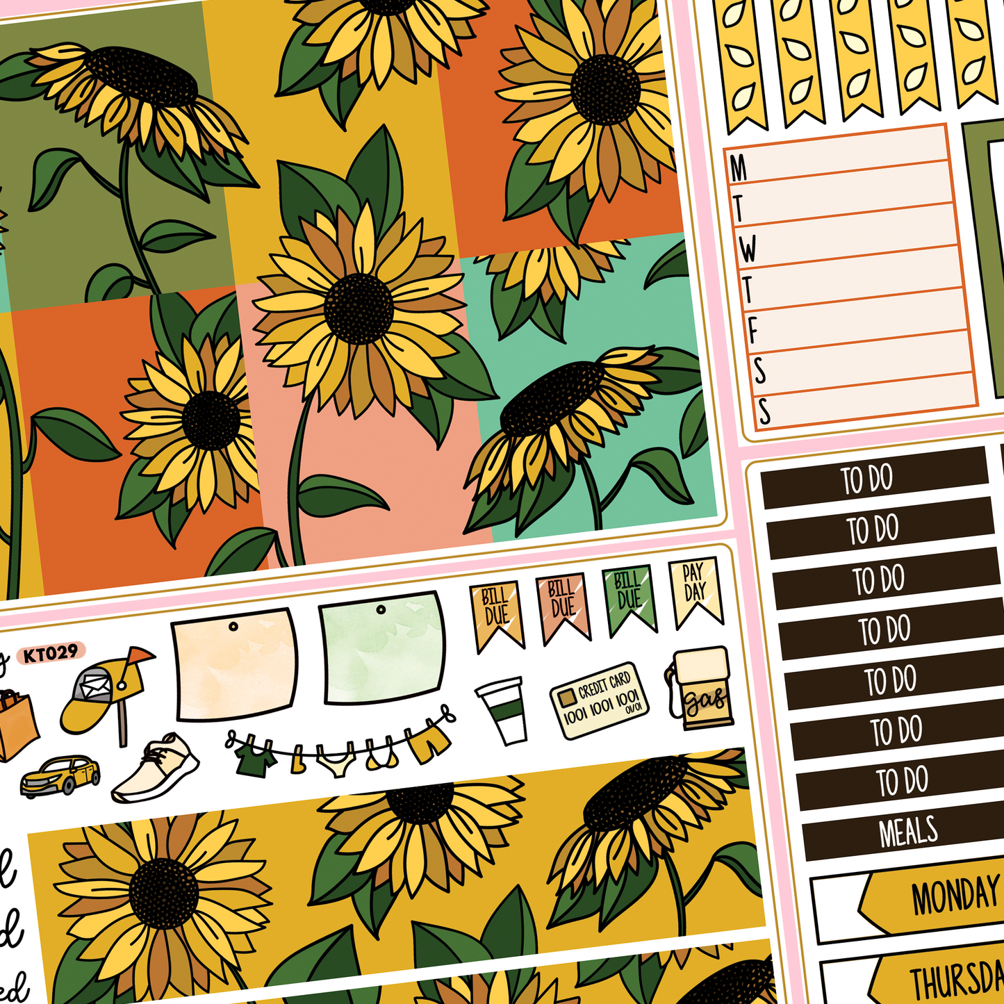 Autumn Sunflower Kit in Standard Vertical Sizing