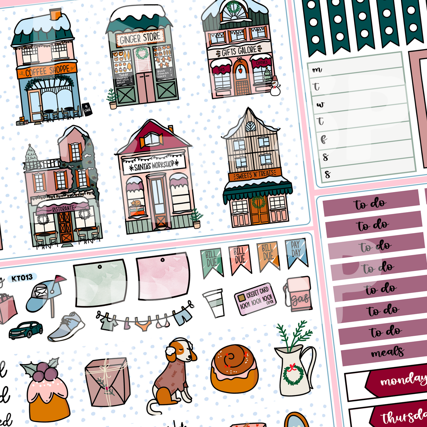 Christmas Village Kit in Standard Vertical Sizing