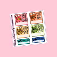 2021 Pop Sugar Reading Challenge Planner Stickers