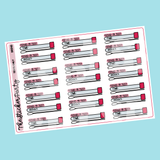 PRINTABLE Covid-19 TESTS ONLY Covid-19 Test Planner Stickers