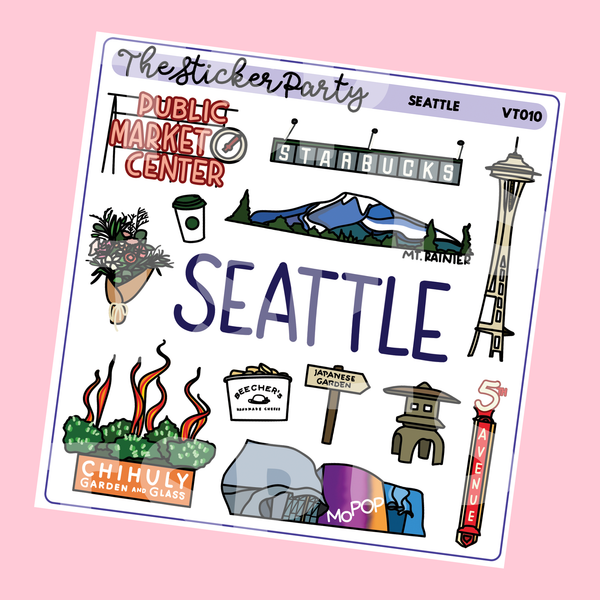 Seattle Planner Stickers