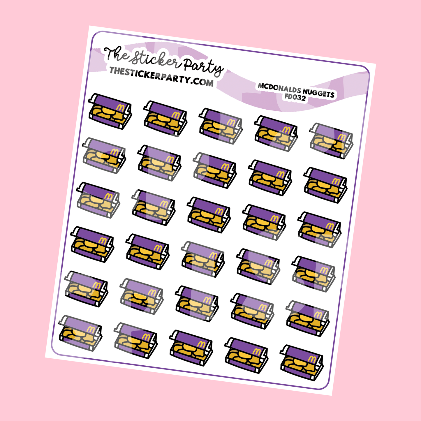Nuggets McD's Nuggets Planner Stickers McD*nalds
