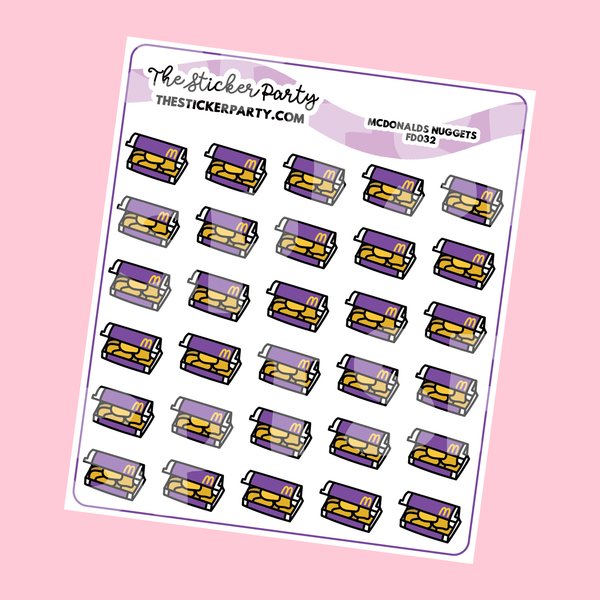 Nuggets McD's Nuggets Planner Stickers McD*nalds