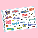 Classic D*sney Movie Planner Stickers