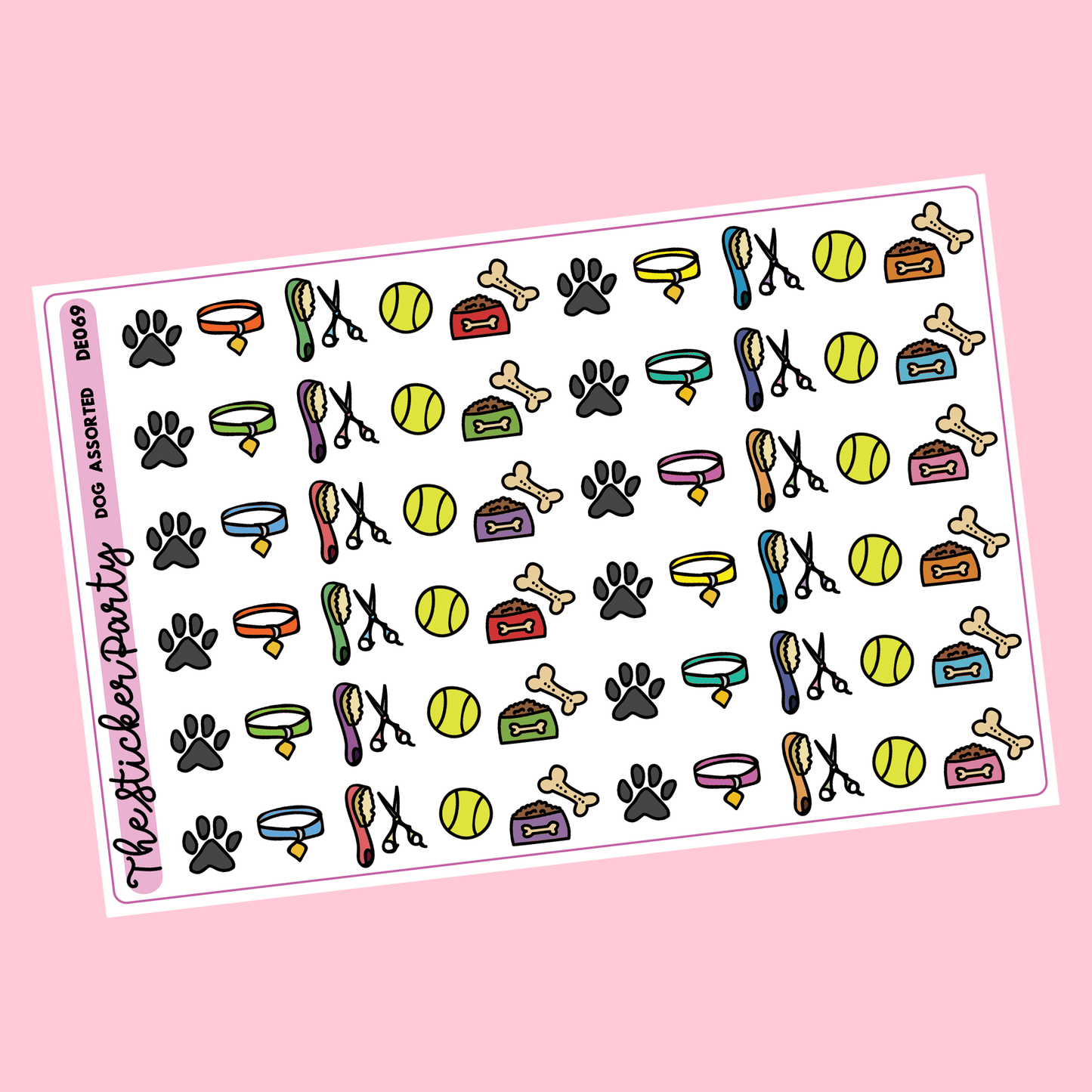 Dog Owner/Dog Care Planner Stickers