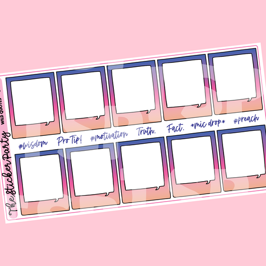 Wild Quotes Stickers | Go Wild 2022 Planaheim GW 2022