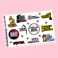 Award Show Planner Stickers Grammys Oscars