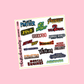 2018 Action Movies Planner Stickers
