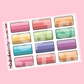 Ombre Box Planner Stickers Ombre Checklist Boxes