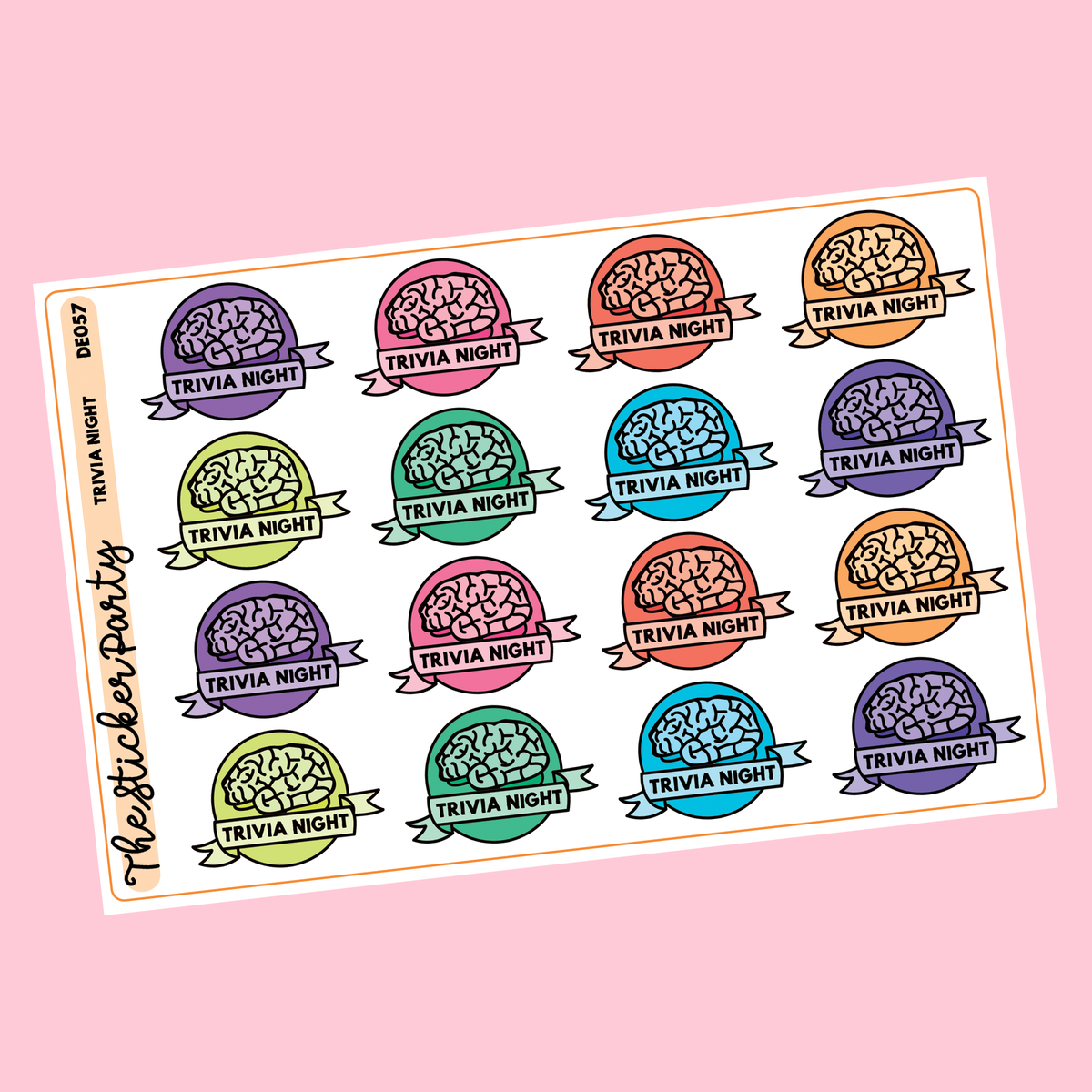 Trivia Night Planner Stickers – The Sticker Party