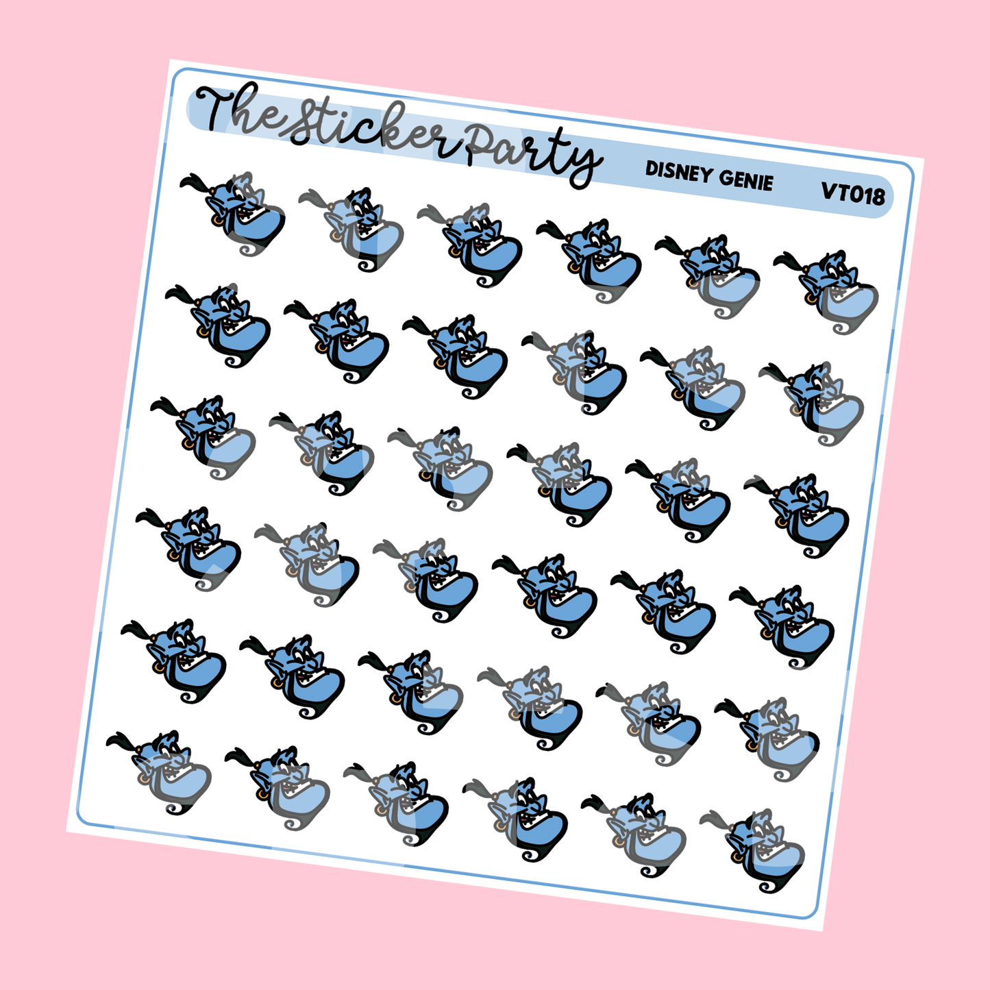D*sney Genie Planner Stickers
