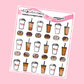 Dunking Donuts Planner Stickers D*nkin Donuts