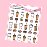 Dunking Donuts Planner Stickers D*nkin Donuts