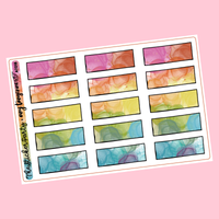 "Hello 2023" Amy Tangerine Collab Rainbow Box Planner Stickers