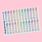 Watercolor Checklist Planner Stickers