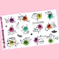 Floral Astrology Planner Stickers