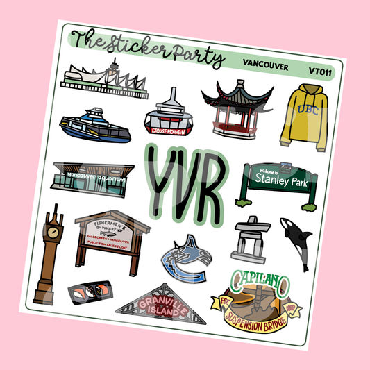 Vancouver Planner Stickers