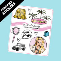 DIGITAL Clueless Planner Stickers